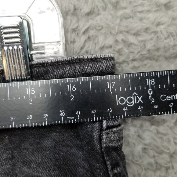 Levi's Jeans Womens 32 Black 711 Distressed Skinny Stretch Denim - Picture 6 of 14